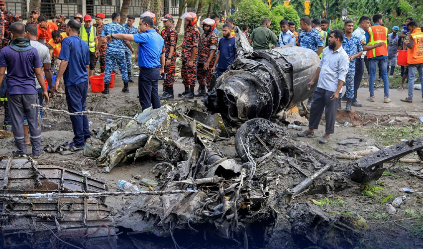بنگلا دیش میں طیارہ حادثہ، جاں بحق افراد کی تعداد 31 ہوگئی