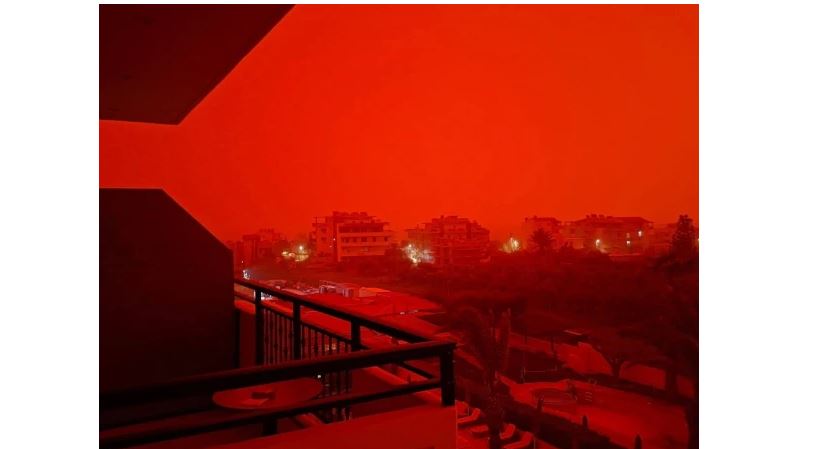 سرخ ریت کا طوفان یونان کے بعد مصر اور لیبیا کی جانب بڑھنے لگا