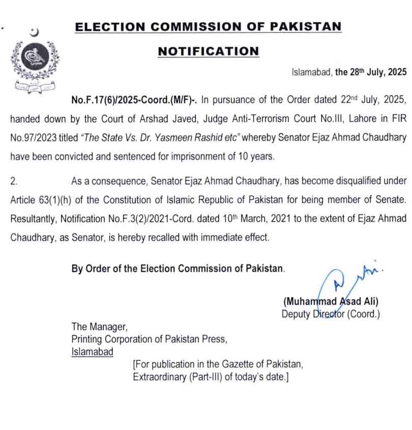 ECP Notification
