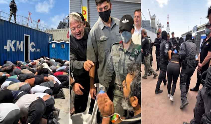 اسرائیلی حراست میں فلوٹیلا کے ارکان کو بدترین تشدد کا سامنا