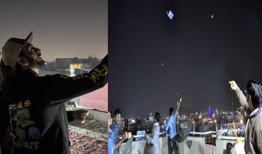 قومی کرکٹر حسن علی بھی بسنت کے رنگوں میں رنگ گئے