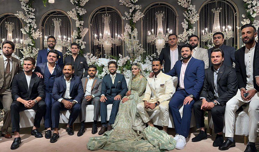 قومی کرکٹر امام الحق کا ولیمہ، کھلاڑیوں سمیت اہم شخصیات کی شرکت