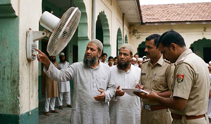 بھارت میں مدرسے کے پنکھے پر ’میڈ ان پاکستان‘ کا لیبل ہونے پر دو افراد گرفتار