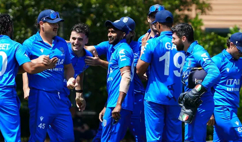 اٹلی نے پہلی بار آئی سی سی ٹی ٹوئنٹی ورلڈکپ کے لیے کوالیفائی کرلیا
