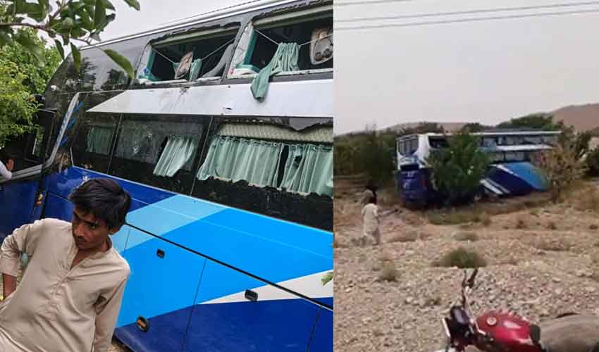 قلات میں نامعلوم ملزمان کا مسافر بس پر حملہ، 3 افراد جاں بحق