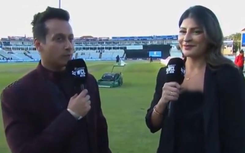 ورلڈ چیمپئن شپ آف لیجنڈز کے مالک نے لائیو پروگرام میں اینکر کو شادی کی پیشکش کر دی