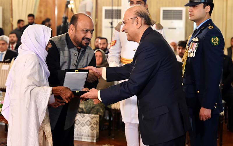 ایوان صدر میں تقریب: مختلف شعبہ جات میں نمایاں خدمات انجام دینے والوں میں اعزازات تقسیم
