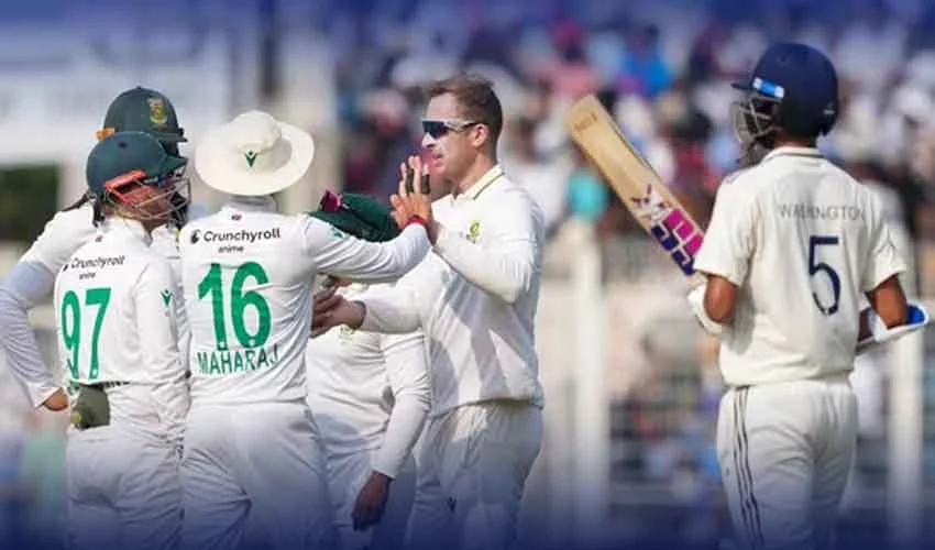 کولکتہ ٹیسٹ؛ جنوبی افریقہ نے بھارت کو 30 رنز سے شکست دے دی