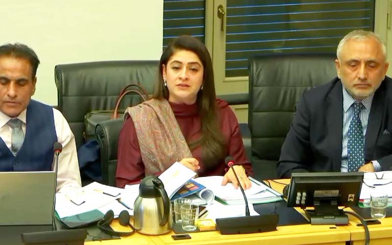 جنیوا،  یو این سی آر سی کے 100ویں جائزہ اجلاس میں سارہ احمد کی پاکستان کی مؤثر نمائندگی