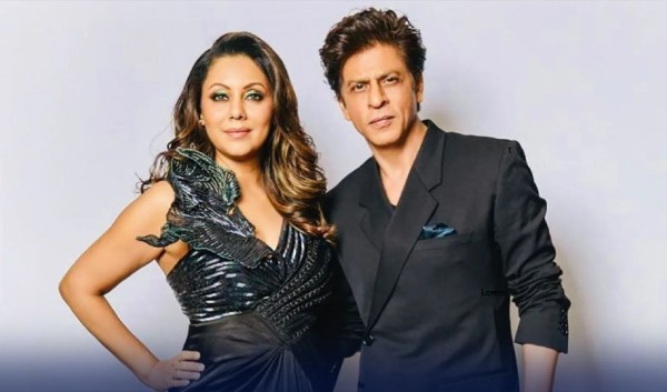 Shahrukh khan with gauri khan