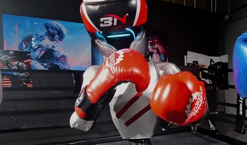 چین میں ہیومنائیڈ روبوٹس کا تاریخی باکسنگ مقابلہ