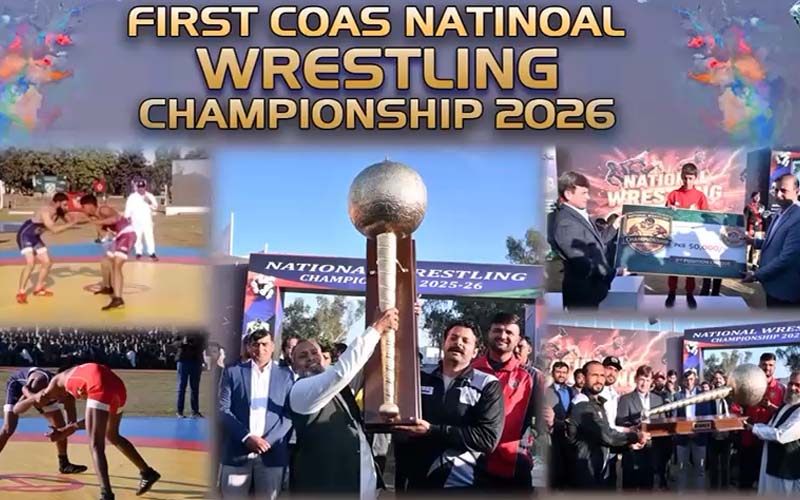 پہلی نیشنل چیف آف آرمی اسٹاف ریسلنگ چیمپئن شپ 2026 سیالکوٹ میں اختتام پذیر